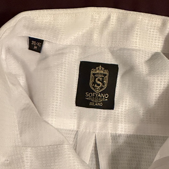 Milano Crisp White Dress Shirt - Picture 3 of 5